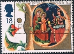Sellos de Europa - Reino Unido -  NAVIDAD 1991. LETRAS ILUMINADAS DEL MANUSCRITO VENECIANO ACTOS DE MARIA Y JESUS. M 1367