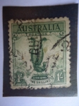 Stamps Australia -  Lyrebiro.- Pájaro Lira -(Lire Biro)