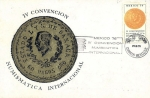 Stamps : America : Mexico :  Tarjeta máxima de México.-Primer día.-4ta convención númismatica internacional