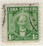 Stamps Cuba -  7 José Martí