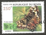 Sellos de Africa - Benin -  Mariposa