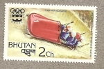 Stamps Asia - Bhutan -  Bobsleigh