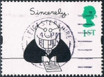 Stamps : Europe : United_Kingdom :  TARJETAS DE SALUDO. SINCERELY. M 1606