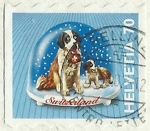 Stamps Switzerland -  PERRO SAN BERNARDO