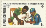 Stamps : Asia : Maldives :  1ª CONFERENCIA MUNDIAL DE LOS SCOUT EN AFRICA