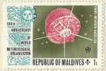 Stamps : Asia : Maldives :  100th ANIVERSARIO DE LA ORGANIZACION MUNDIAL DE METEREOLOGIA