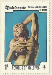 Sellos de Asia - Maldivas -  500th ANIVERSARIO DEL NACIMIENTO DE MICHELANGELO