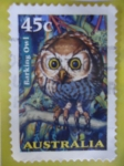 Stamps Australia -  Barking  Owl. (R-925)