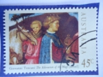 Stamps Australia -  Giovanni Toscani: The Adoration of the Magi.