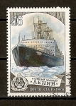 Stamps : Europe : Russia :  Rompehielos Atomico Lenin.