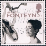 Stamps United Kingdom -  EUROPA 1996. 20 SIGLOS DE LOGROS FEMENINOS. MARGOT FONTEYN, BAILARINA. M 1648