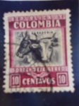 Sellos del Mundo : America : Colombia : Ganadería  (sobreporte Aereo)