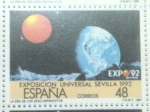 Sellos del Mundo : Europa : Espa�a : Exposicion universal Sevilla 1992 la era de los descubrimientos.