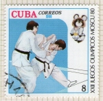 Sellos de America - Cuba -  77 XXII Juegos Olímpicos Moscú 80