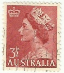 Stamps Australia -  REINA ELIZABETH II