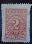 Stamps Colombia -  Numero 2 - República de Colombia : Dos Centavos.