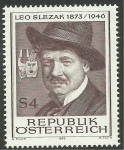 Stamps Austria -  Leo Slezak, tenor