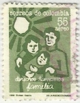 Stamps Colombia -  DERECHOS HUMANOS - FAMILIA