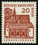 Stamps Germany -  ALEMANIA - Abadía y Altenmüscher de Lorsch