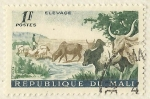 Stamps Mali -  PASTOR CON SU GANADO