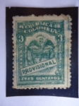 Stamps Colombia -  ESCUDO .-República de Colombia. (Provicional)