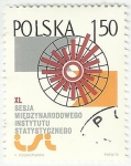 Stamps : Europe : Poland :  INSTITUTO INTERNACIONAL DE ESTADISTICA