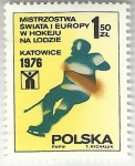 Sellos de Europa - Polonia -  CAMPEONATO MUNDIAL DE HOKEY SOBRE HIELO