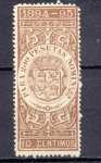 Stamps Europe - Spain -  Fiscales impuestos 10c 1894-95
