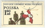 Stamps : Europe : Poland :  XXXV AÑOS DEL EJERCITO POPUPAR DE POLONIA