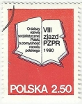 Sellos de Europa - Polonia -  VIII CONGRESO DEL PARTIDO UNIFICADO DE LOS TRABAJADORES POLACOS