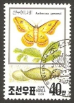Stamps North Korea -  Mariposa
