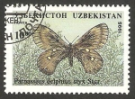 Stamps Asia - Uzbekistan -  Mariposa