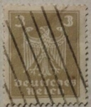 Stamps : Europe : Germany :  deutfches reich aguila 1924
