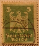 Stamps Germany -  deutfches reich aguila 1924