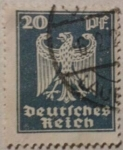 Stamps Germany -  deutfches reich aguila 1924