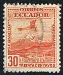 Stamps Ecuador -  PRIMER VUELO POSTAL 1920-1945 EN ECUADOR