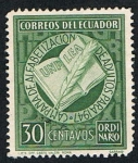 Stamps Ecuador -  CAMPAÑA DE ALFABETIZACION DE ADULTOS 