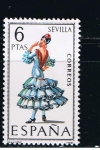 Stamps Spain -  Edifil  1956  Trajes típicos españoles.  