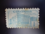 Stamps Colombia -  Palacio de Comunicaciones-Sobretaza para la Construcción.