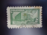 Stamps Colombia -  Palacio de Comunicaciones-Sobretaza para la Construcción.