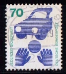 Stamps : Europe : Germany :  576A. Prevención de accidentes