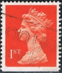 Stamps United Kingdom -  ISABEL II TIPO MACHIN 10/90. DENT 3 LADOS 14 3/4 X 14 1/4 M 1280 FDu