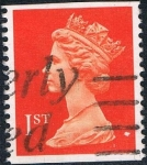 Stamps United Kingdom -  ISABEL II TIPO MACHIN. DENT VERTICAL 14 1/4