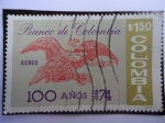 Stamps Colombia -  100 Años  Banco de Colombia - Centenario, 1874-1974 - 