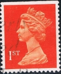 Stamps United Kingdom -  ISABEL II TIPO MACHIN 07/08/90. DENT 3 LADOS 13 3/4 X 14 1/4 M 1280 ADo
