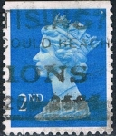 Stamps United Kingdom -  ISABEL II TIPO MACHIN 22/08/89. DENT 3 LADOS 13 3/4 X 14 1/4 M 1214 ADo