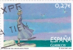 Stamps Spain -  Trazos de tiza Miguelanxo Prado      (J)