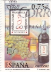 Sellos de Europa - Espa�a -  vinos con denominación de origen  - MANZANILLA      (J)