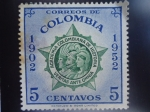 Stamps Colombia -  Academia Colombiana de Historia-Veritas anteOmnia-(1902-1952
