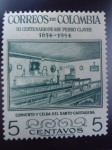 Stamps Colombia -  III Centenario de San Pedro Claver.(1654-1954).Convento y Celda-Cartagena.